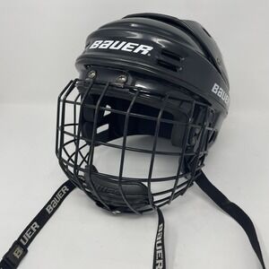 Bauer Hockey Helmet HH1000M 7 - 7.5 Face Shield Cage FM2000S Black Medium Ice